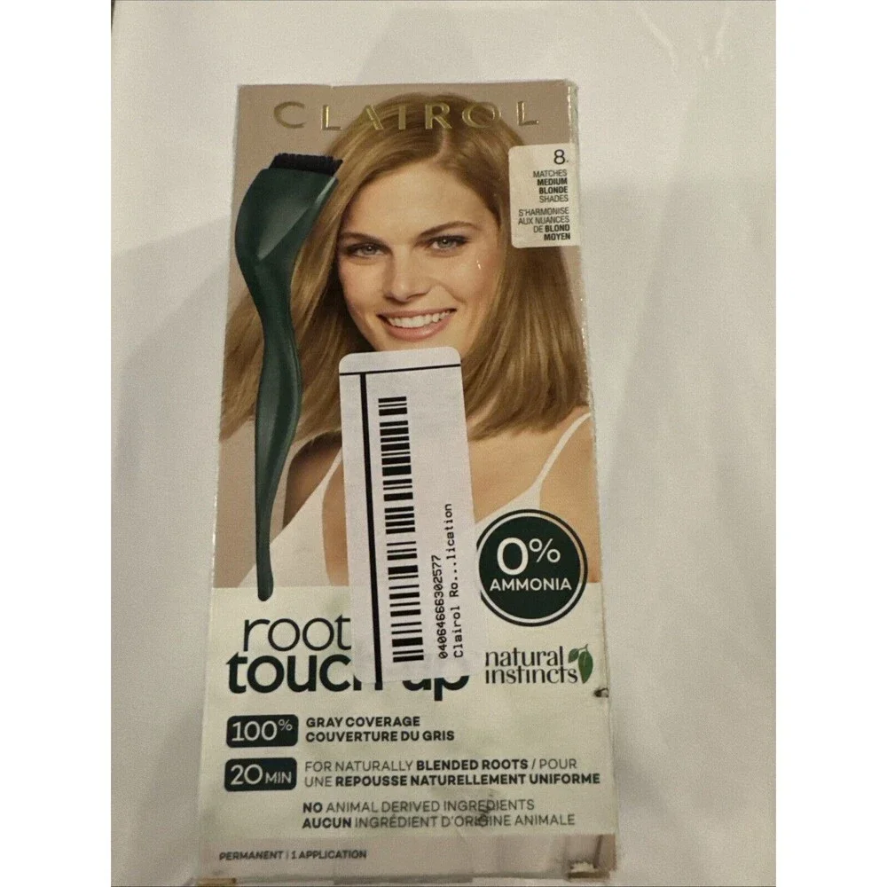 Clairol Root Touch-Up Natural Instincts Permanent Hair Dye 8 Medium Blonde